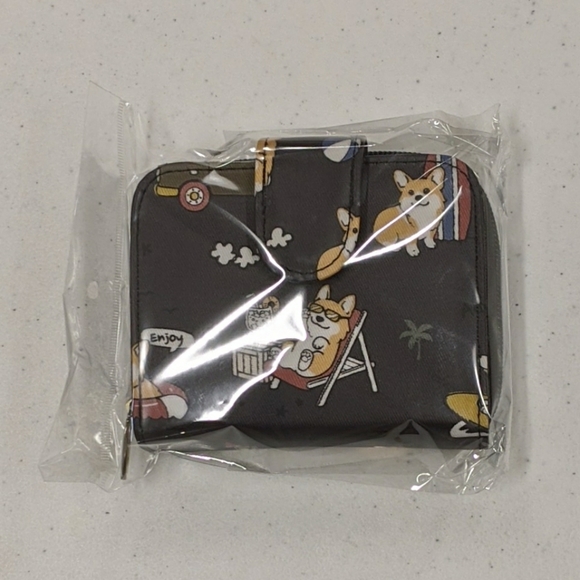 Waterproof Corgi Snap Fold Short Wallet Coin Purse - Picture 5 of 11